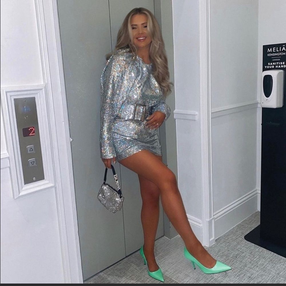 Zara Silva sequin blogger dress